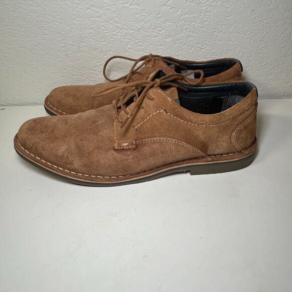 Steve Madden Suede Hatrick 215 Lace Up Brown Dress Shoes Size 10 - Picture 2 of 9